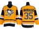 Pittsburgh Penguins #35 Tom Barrasso Vintage CCM Jersey - Black/White/Yellow