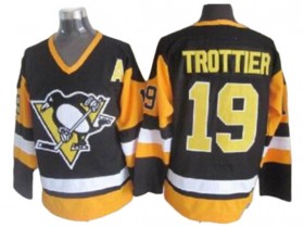 Pittsburgh Penguins #19 Bryan Trottier Black Vintage CCM Jersey