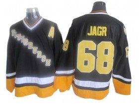 Pittsburgh Penguins #68 Jaromir Jagr 1996 Vintage CCM Jersey - Black/White