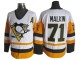 Pittsburgh Penguins #71 Evgeni Malkin Vintage CCM Jersey - Black/White/Yellow