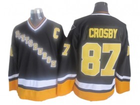 Pittsburgh Penguins #87 Sidney Crosby 1996 Vintage CCM Jersey - Black/White