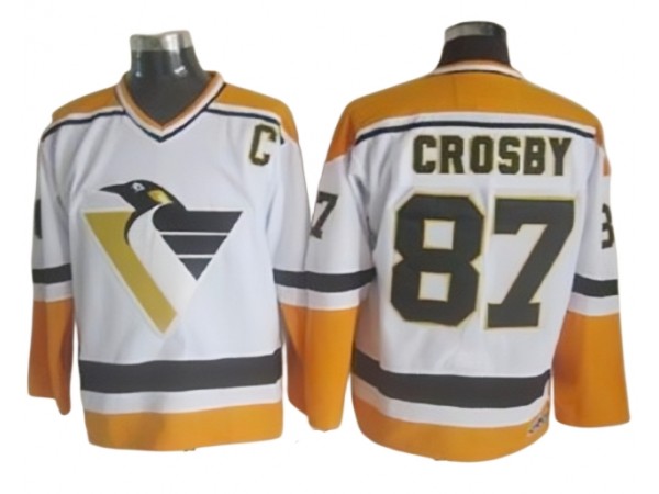 Pittsburgh Penguins #87 Sidney Crosby 1996 Vintage CCM Jersey - Black/White