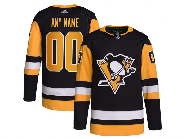 Custom Pittsburgh Penguins Black Home Jersey