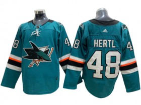 San Jose Sharks #48 Tomas Hertl Teal Home Jersey