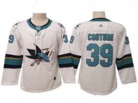 San Jose Sharks #39 Logan Couture White Away Jersey