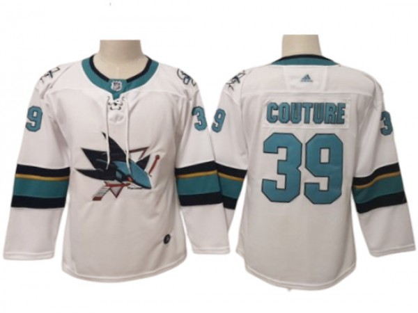 San Jose Sharks #39 Logan Couture White Away Jersey