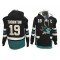 San Jose Sharks #19 Joe Thornton Black Hoodie