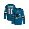 Custom San Jose Sharks Teal Home Jersey