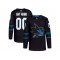 Custom San Jose Sharks Black Alternate Jersey