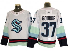 Seattle Kraken #37 Yanni Gourde White Jersey