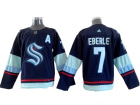 Seattle Kraken #7 Jordan Eberle Navy Home Jersey