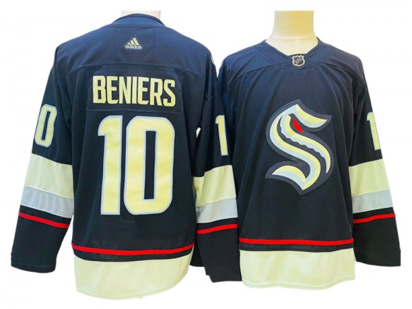 Seattle Kraken #10 Matty Beniers Navy Jersey