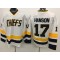 Slap Shot Charlestown Chiefs #17 Steve Hanson White Movie Hockey Jersey