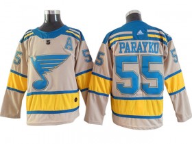 St. Louis Blues #55 Colton Parayko Cream 2022 Winter Classic Jersey