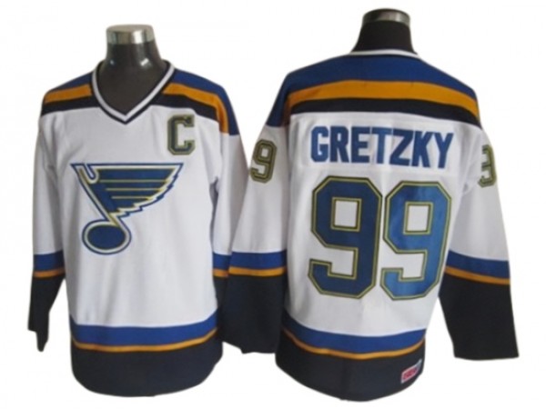 St. Louis Blues #99 Wayne Gretzky 1998 Vintage CCM Jersey - Blue/White