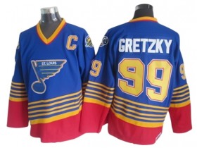 St. Louis Blues #99 Wayne Gretzky 1995 Vintage CCM Jersey - Blue/White