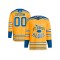 Custom St. Louis Blues Yellow Reverse Retro 2.0 Jersey