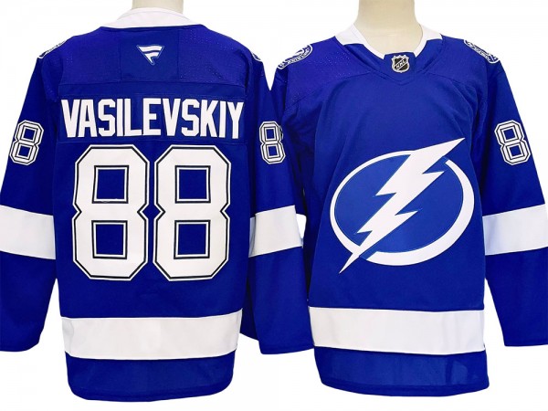 Tampa Bay Lightning #88 Andrei Vasilevskiy Blue Home 2024 Jersey