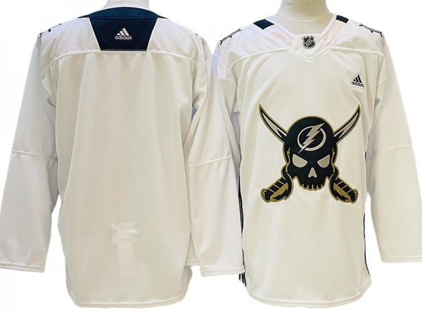 Tampa Bay Lightning Blank White Gasparilla Jersey