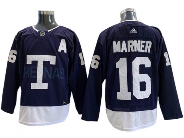 Toronto Maple Leafs #16 Mitchell Marner Navy 2022 Heritage Classic Jersey