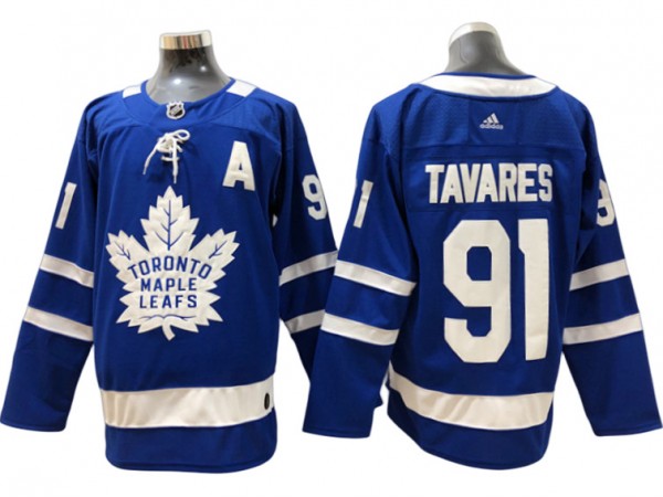 Toronto Maple Leafs #91 John Tavares Blue Home Jersey