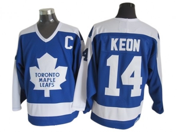 Toronto Maple Leafs #14 Dave Keon 1978 Vintage CCM Jersey - Blue/White