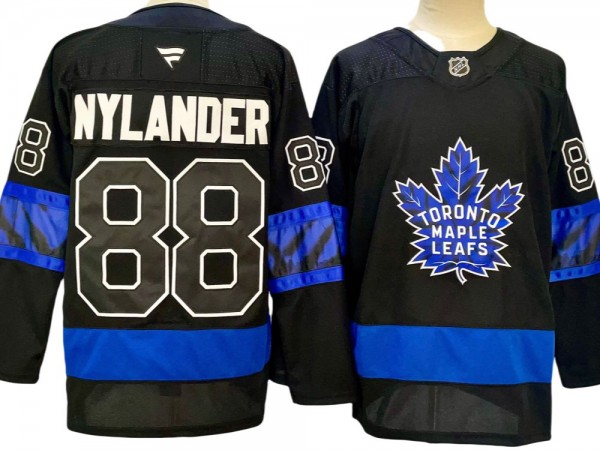 Toronto Maple Leafs #88 William Nylander x drew house Alternate 2024 Jersey - Black