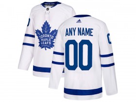 Custom Toronto Maple Leafs White Away Jersey