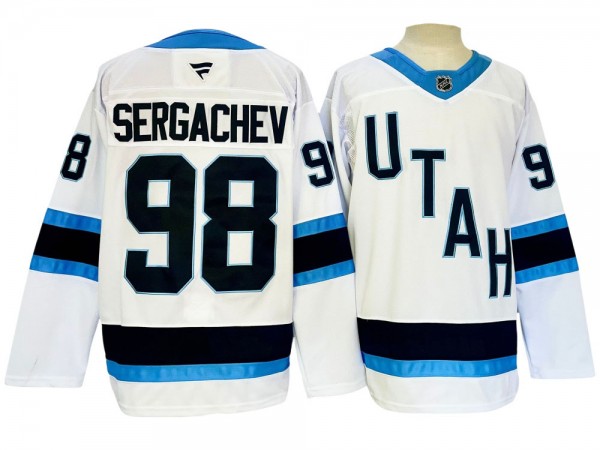 Utah Hockey Club #98 Mikhail Sergachev White 2024 Jersey