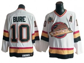 Vancouver Canucks #10 Pavel Bure 1994 Vintage CCM Jersey - White