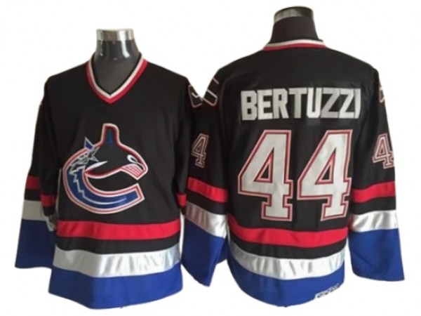 Vancouver Canucks #44 Todd Bertuzzi 2005 Vintage CCM Jersey - Black/White