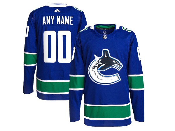 Custom Vancouver Canucks Blue Home Jersey