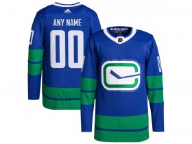 Custom Vancouver Canucks Blue Alternate Jersey