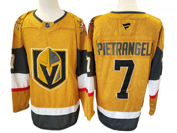 Vegas Golden Knights #7 Alex Pietrangelo Gold Alternate Jersey Vegas Golden Knights #7 Alex Pietrangelo Gold Alternate Jersey