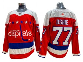 Washington Capitals #77 T.J. Oshie Red Alternate Jersey