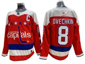 Washington Capitals #8 Alex Ovechkin Red Alternate Jersey