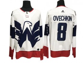 Washington Capitals #8 Alexander Ovechkin White 2023 Stadium Series Jersey