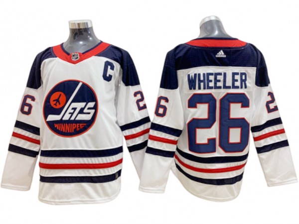 Winnipeg Jets #26 Blake Wheeler White Heritage Jersey