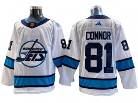 Winnipeg Jets #81 Kyle Connor White Reverse Retro 2.0 Jersey