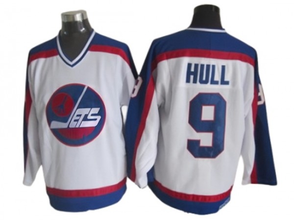 Winnipeg Jets #9 Bobby Hull White 1989 Vintage CCM Jersey