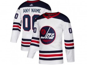 Custom Winnipeg Jets White Classic Jersey