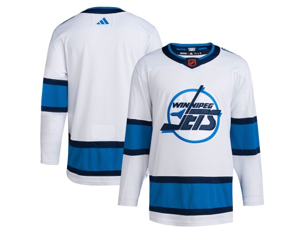 Custom Winnipeg Jets White Reverse Retro 2.0 Jersey