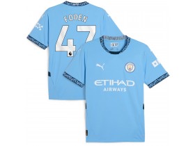 Manchester City #47 PHIL FODEN Home 2024/25 Soccer Jersey