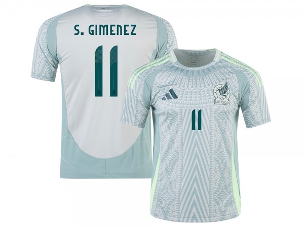 Mexico #11 S. GIMÉNEZ 24/25 Away Soccer Jersey