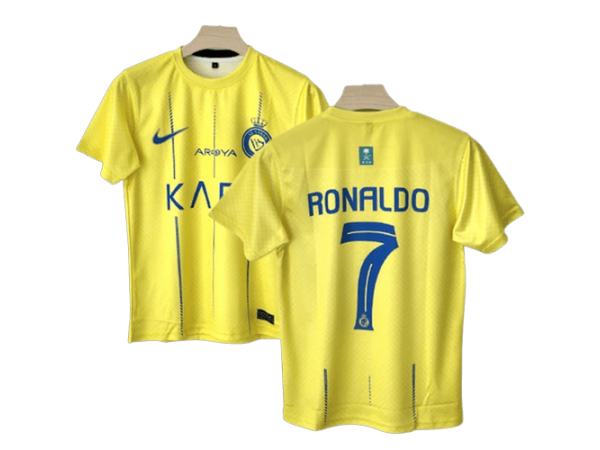 Al-Nassr FC #7 Ronaldo Yellow Home 23/24 Soccer Jersey