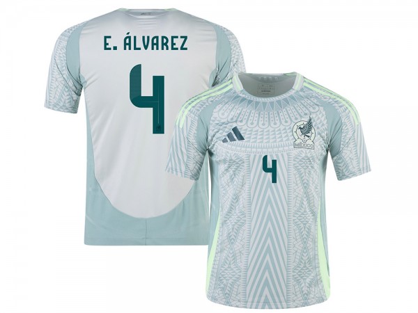 Mexico #4 E.ÁLVAREZ 24/25 Away Soccer Jersey