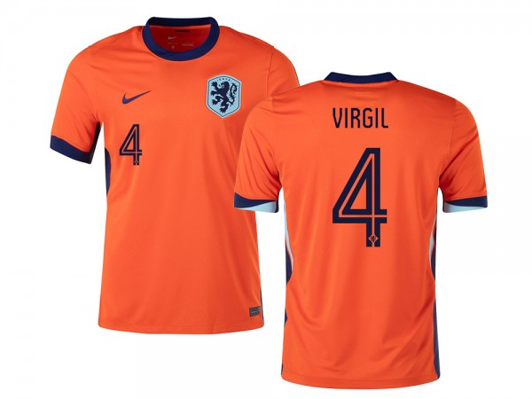 Netherlands #4 VIRGIL 24/25 Home Jersey