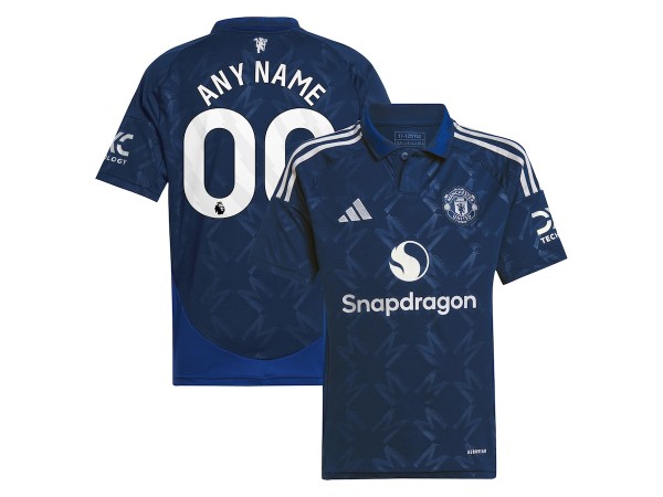 Manchester United Navy 2024/25 Away Soccer Custom Jersey