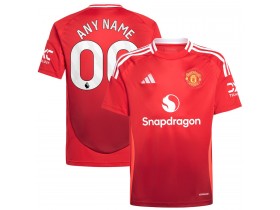 Manchester United Red 2024/25 Home Soccer Custom Jersey