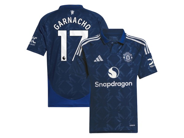 Manchester United #17 Alejandro Garnacho Navy 2024/25 Away Jersey